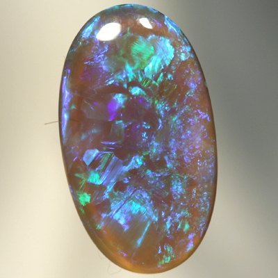 SOLID BLACK CRYSTAL OPAL Green Harlequin pattern. With VIDEO